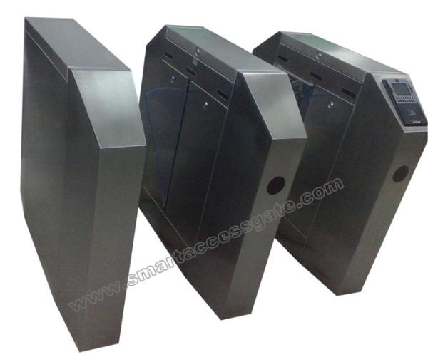 Luxury Speed Gate 316# Stainless access control swing turnstile with fingerprint scanner