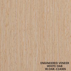 Straight Grain Wood Veneer White Oak 1430S For Door 0.15-0.6mm