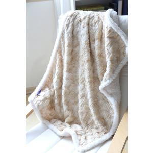 Queen Size Faux Fur Sherpa Blanket , Double Sided Pv Fleece Blanket Warm And Soft