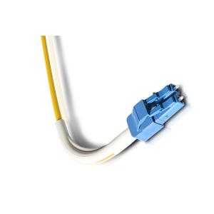 China SM MM Duplex Fiber Optic Patch Cord 90 Angle Boot SC UPC Patch Cord LSZH 3.0mm supplier
