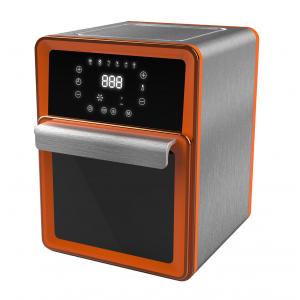 Orange 11L Hot Air Fryer Oven PP & Steel Material With Big Digital Screen