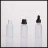China Clear Frosted Glass Essential Oil Bottles 30ml Capacity Childproof With Tamper Cap wholesale