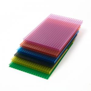 China 16mm 20mm Polycarbonate Hollow Sheet Greenhouse Pc Plastic Sheet supplier