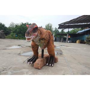 Photorealistic Stage Running Realistic Dinosaur Diorama Waterproof And Sun Protection