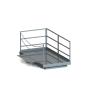 China 46s Lifting Time Loading Dock Table Hydraulic Scissor Lift Table with Handrail and Chain Carrying Capacity 2000kg Safe wholesale