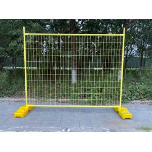 4mm Wire 7ft Height Pvc Coated Australia Temporary Fence With Plastic Feet