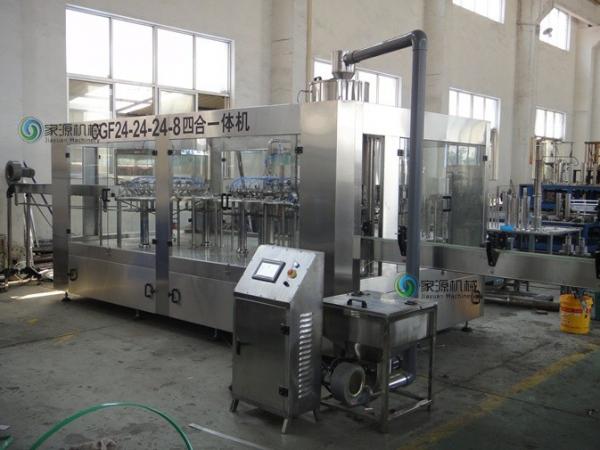 4 in 1 CSD Filling Machine , Fanta PET Bottle Liquid Filling Machines