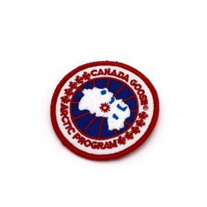 Canada Goose Blue Circle Heart With Line Red Maple Leaf Words Badge Armband For T Shirt