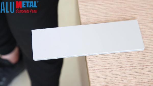 1220MM ACM Exterior Fire Retardant Aluminium Composite Panel 4MM Light Antibacterial SGS