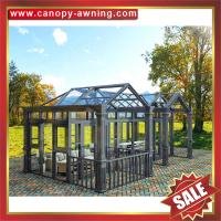 prefab solar sun rain villa garden gazebo wood style glass aluminum sunroom sun room house sunhouse enclosure cabin kits