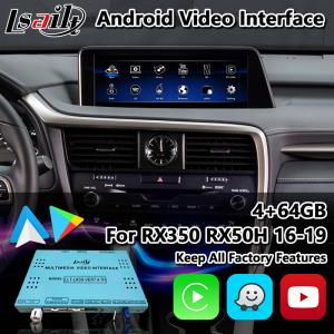 China Lsailt Android Carplay Interface for Lexus RX 450h 200T 350 450L 350L 300 F Sport 2016-2019 supplier
