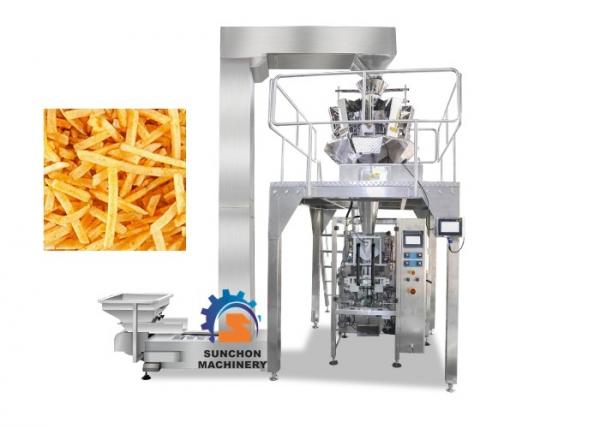 High Efficiency Vertical Automatic Packaging Machine For Popcorn , Snack Foods