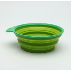 China Custom Plastic Pet Bowls Puppy Round Collapsible Silicone Bowl BSCI Approved supplier