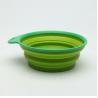 Custom Plastic Pet Bowls Puppy Round Collapsible Silicone Bowl BSCI Approved