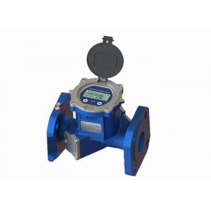 China DN50 Cast Iron / CI Bi - Directional Ultrasonic Water Meter For Instantaneous Flow supplier