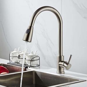 Polishing 304SS Single Cold Basin Tap Sink Faucet For Portable Dishwasher