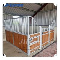 China Customizable Horse Stable Box In White Powder Coated Sliding Or Swing Door on sale