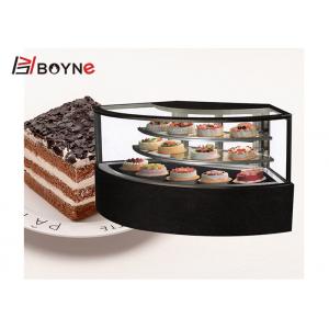 China Commercial Cake Display Case Air Cooling Fan Shaped Cake Chiller Showcase supplier