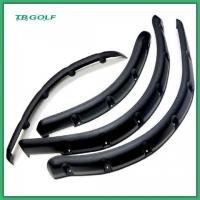 China Front And Rear Golf Cart Fender Flares Black Plastic With Mounting Hardware on sale