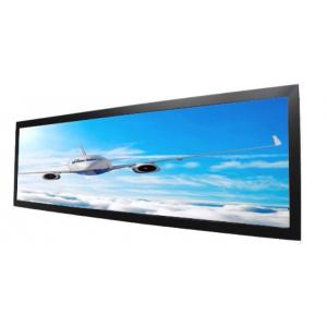 High Resolution Stretched Bar LCD Monitor , Stretched LCD Display Black Shell