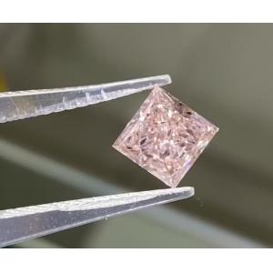 Princess Cut Pink Lab Grown Diamonds  Light Pink square shape Jewelry Decorations