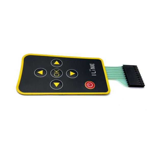 Customizable Tactile Membrane Switch With Embossing For Tactile Indications And Button Feedback