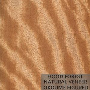 Hotel Decoration Okoume Natural Wood Veneer Unusual Figured Grain