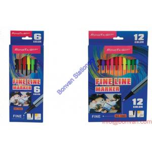 China gift colored box packed fineliner set,fashion colored fineliner marker pen,fine art pen supplier