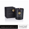 Light Black Scented Jar Candle BSCI Approved With Gold Color Coin Seal