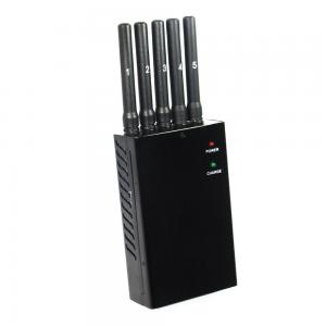 China Mini Handheld Mobile Phone And Gps Signal Jammer , Wifi Scrambler Device 3W supplier