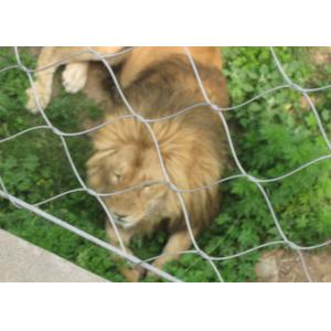 China AISI316L Soft Zoo Wire Mesh Net , Ferruled / Knotted Wire Mesh Fence For Animals supplier