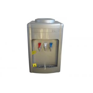 OEM Silver Color 3 Tap Water Cooler Dispenser , Tabletop Bottled Water Dispenser