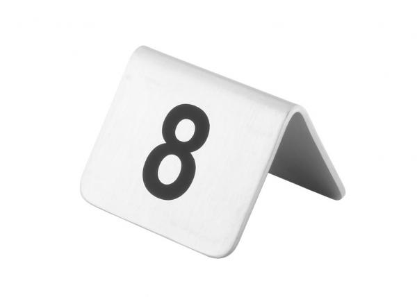 Stainless Steel Reserved Table Number Stands in English or Chinese Restanurant