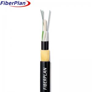 China Double Jacket Kevlar Yarn Strengthen Self Supporting Cable ADSS Fiber Optic Cable supplier