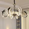 Fancy big acrylic bead chrome Led chandelier For Kids Children Room Lighting (WH