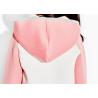 China Small Collor Girls Hooded Sweatshirt , Kids Girls Zip Up Hoodie OEM Avaliable wholesale