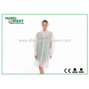 CE MDR Snap Closure Disposable Lab Coats 55g/m2