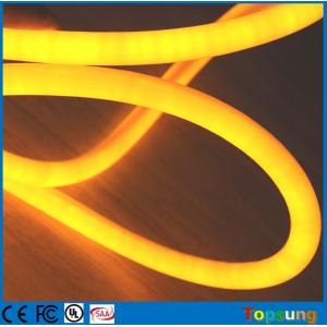 China 12V flexible neon led light IP67 360 degree round rope Christmas light yellow supplier