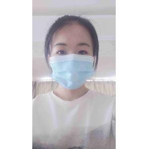 Skin Friendly 3 Ply Disposable Face Mask , Triple Layer Surgical Mask Breathable