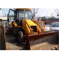 China Used England JCB 3CX Backhoe Loader , Used Tractor Backhoe Loader Yellow Color on sale