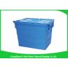 China Durable Plastic Attached Lid Containers / Heavy Duty Plastic Storage Boxes wholesale