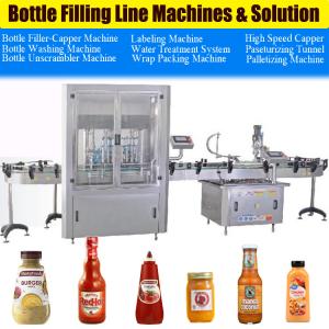 12000BPH Chili Sauce Filling Machine chili paste bottle filling machine