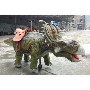 China Life Size Walking Dinosaur Rides , 110V / 220V AC Robotic Deer Dinosaur Car supplier