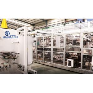 Full Servo Pant Type Baby Diaper Production Line 380VAC With Nordson Glue Machine