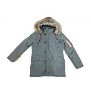 Football Mens Longline Padded Coat Green Mens Long Puffa Coat