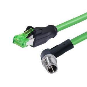 China Cable connecteur flexible imperméable hommes-femmes IP68 M12 un code de D X 4pin 8pin à la prise Rj45 supplier