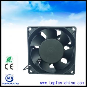 China Low Noise 12V 24V 48V 80mm Electronic Equipment Cooling Fans With Lead Wire supplier