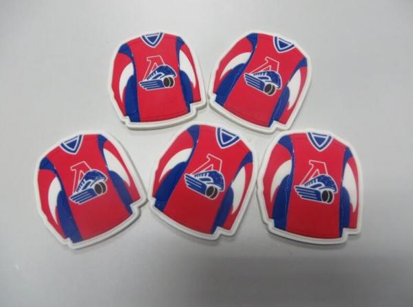 Personalized Football Red Blue T-Shirt Shape Soft PVC Fridge Magnet With