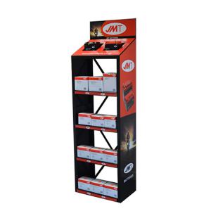 Lithium Battery Pop Pos Display Demountable JMT Battery Display Rack Metal For Battery Store