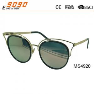 China Hollow out metal sunglasses with 100% UV protection lens, suitable for men and women supplier